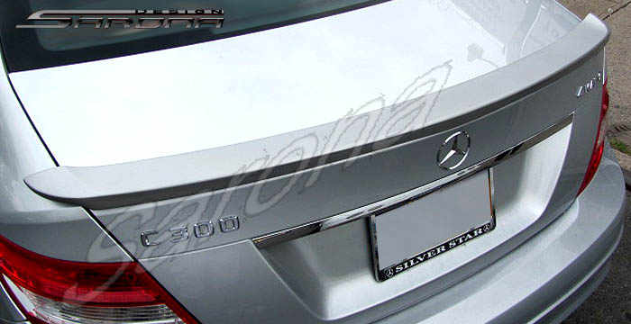 Custom Mercedes C Class Trunk Wing  Sedan (2008 - 2014) - $299.00 (Manufacturer Sarona, Part #MB-059-TW)